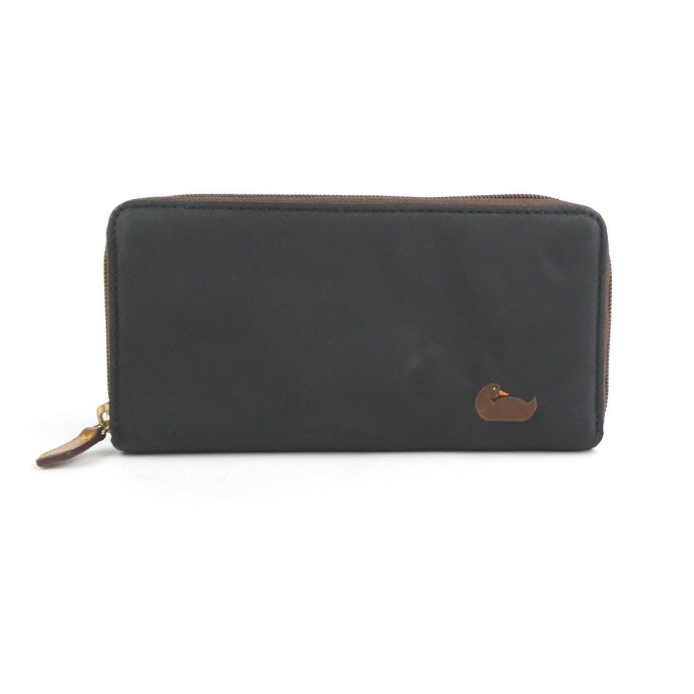 Dooney & Bourke Black Nylon Zip Around Wallet